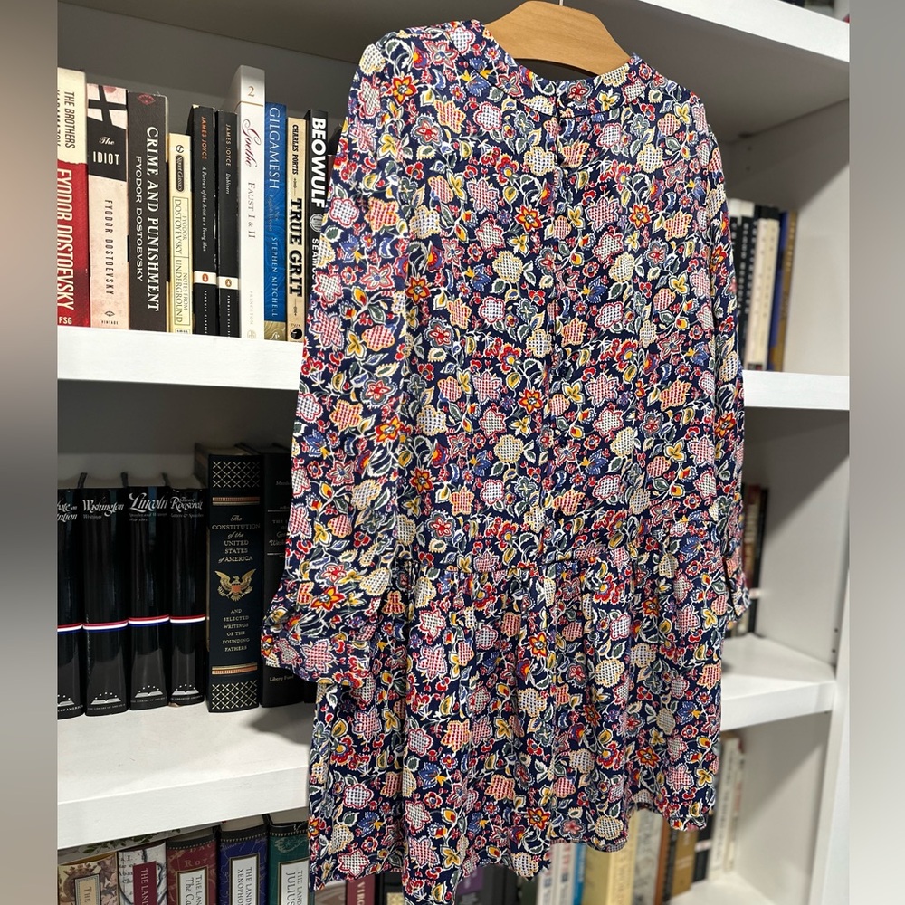 NWT Bonpoint Floral Print Gathered Dress - Size 10 - Picture 5 of 16
